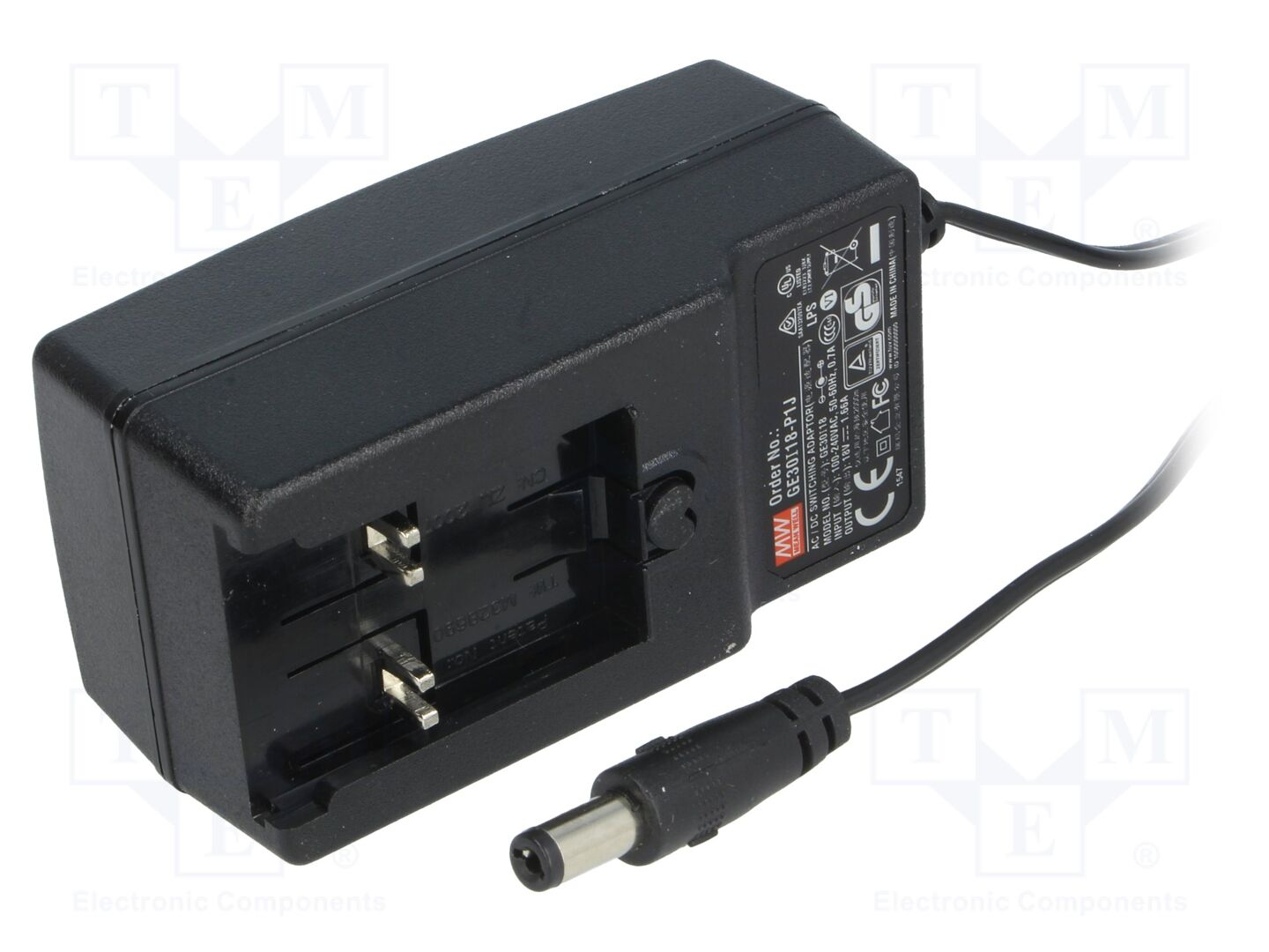 MEAN WELL GE30I18-P1J Kytkinlähde 30W pistotulppa