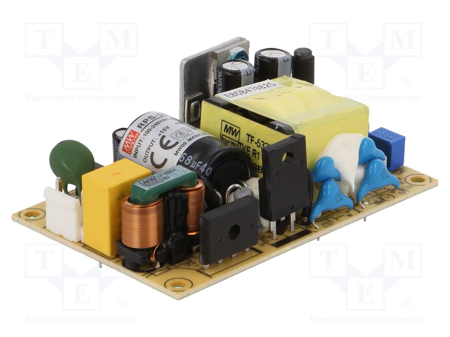 MEAN WELL RPS-30-15 Avoin kytkinlähde 30W 15VDC