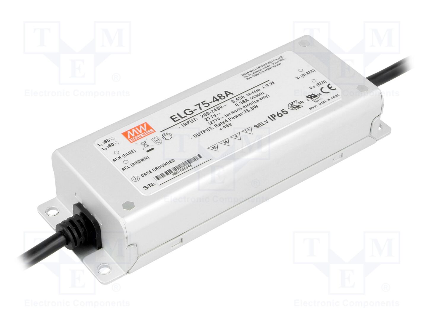 MEAN WELL ELG-75-48A LED-virtalähde 48VDC 1.6A