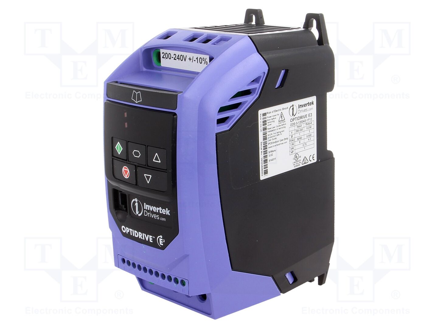 INVERTEK DRIVES ODE-3-120043-1F12 Vektoritaajuusmuuttaja 0.75kW