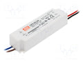 MEAN WELL LPV-20-24 LED-virtalähde 20W 24VDC 0.84A