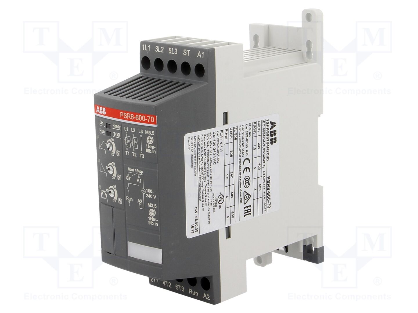 ABB PSR6-600-70 Pehmokäynnistin 3kW