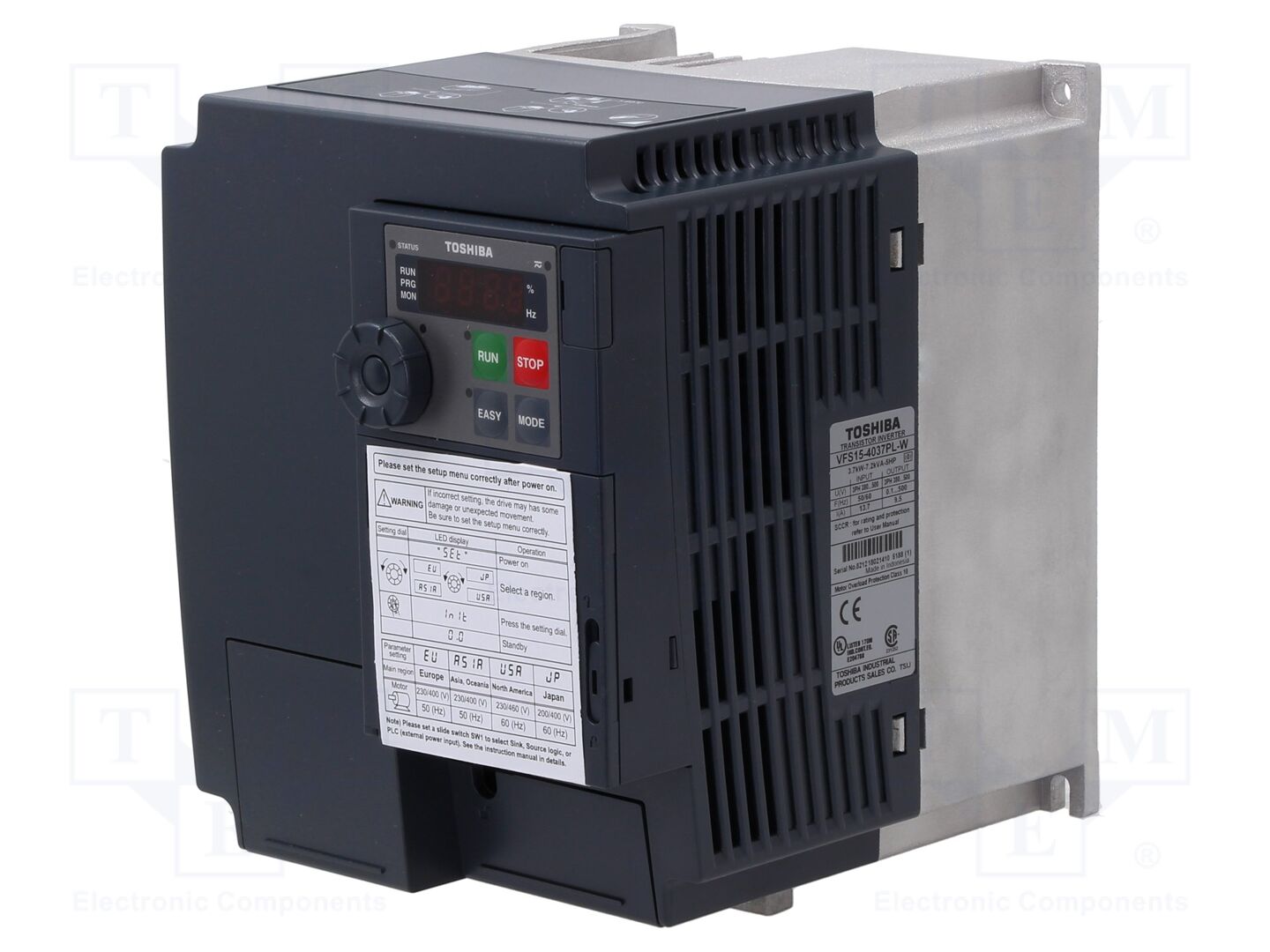 TOSHIBA VFS15-4037PL-W Taajuusmuuttaja 4kW