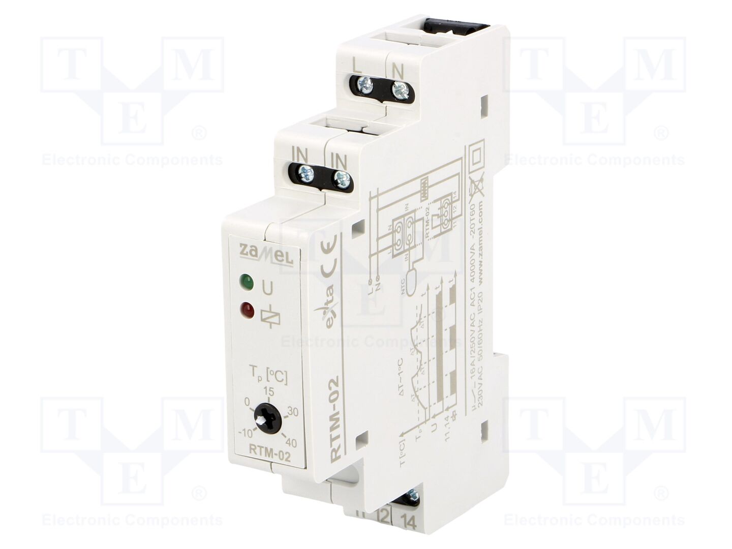ZAMEL RTM-02 Lämpötilasäädin -10÷40°C