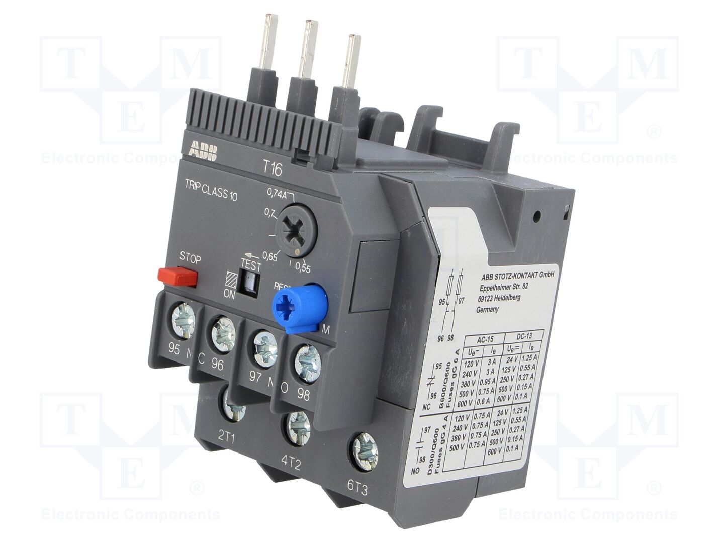 ABB T16-0.74 Termorele 0.55-0.74A