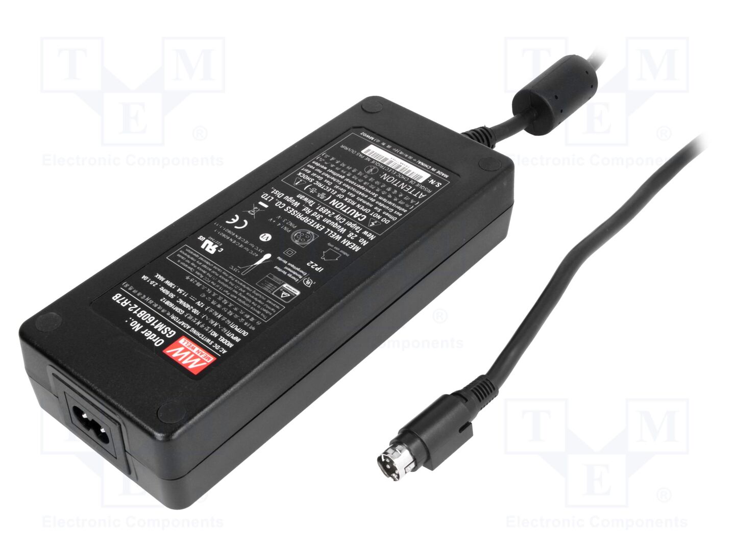 MEAN WELL GSM160B12-R7B Kytkentäsähkönsyöttö 12VDC 11,5A 138W