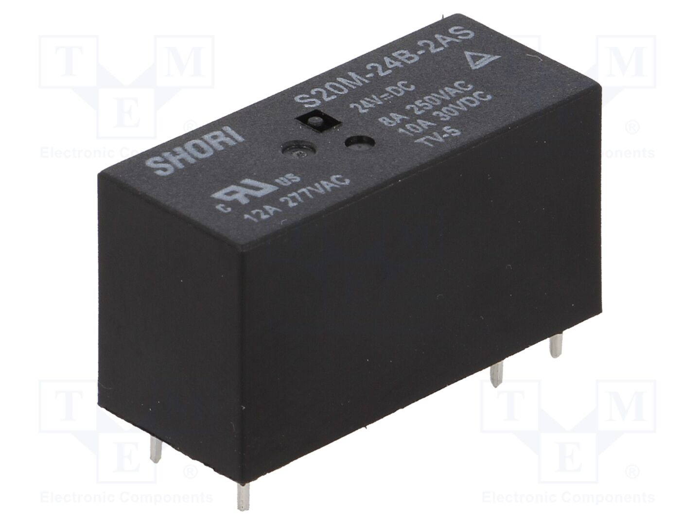 SHORI ELECTRIC S20M-24B-2AS Sähkömagneettinen rele 24VDC (50 kpl erä)