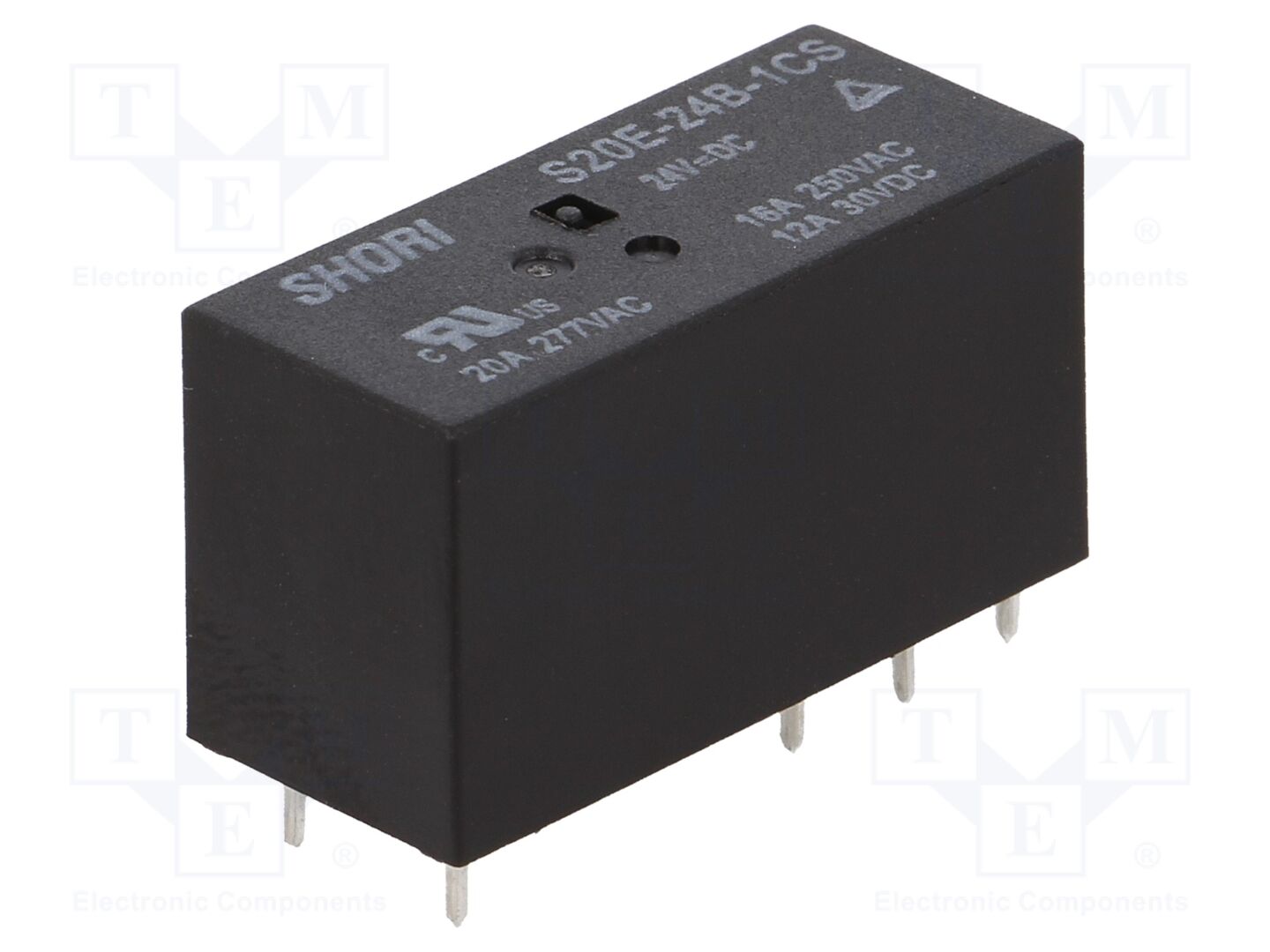 SHORI ELECTRIC S20E-24B-1CS Sähkömagneettinen rele 24VDC (50 kpl erä)