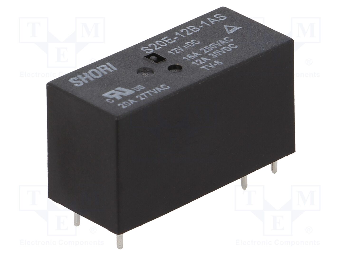 SHORI ELECTRIC S20E-12B-1AS Sähkömagneettinen rele 12VDC (50 kpl erä)