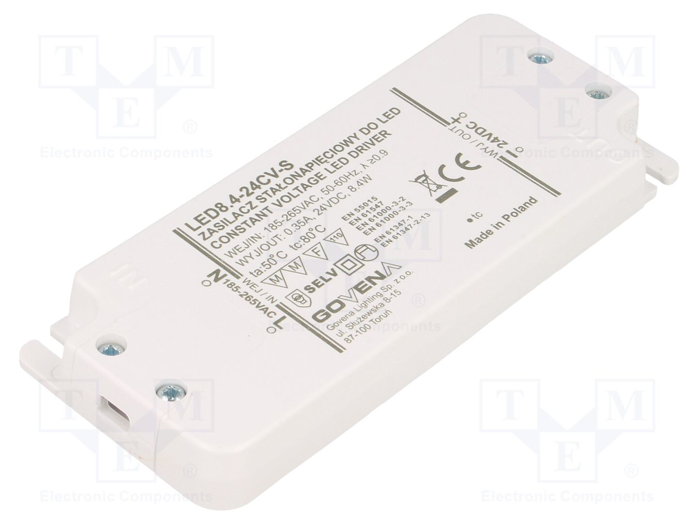GOVENA Z-LED-8.4W-24CV Kytkentäsähköinen LED-virtalähde 8.4W 24VDC