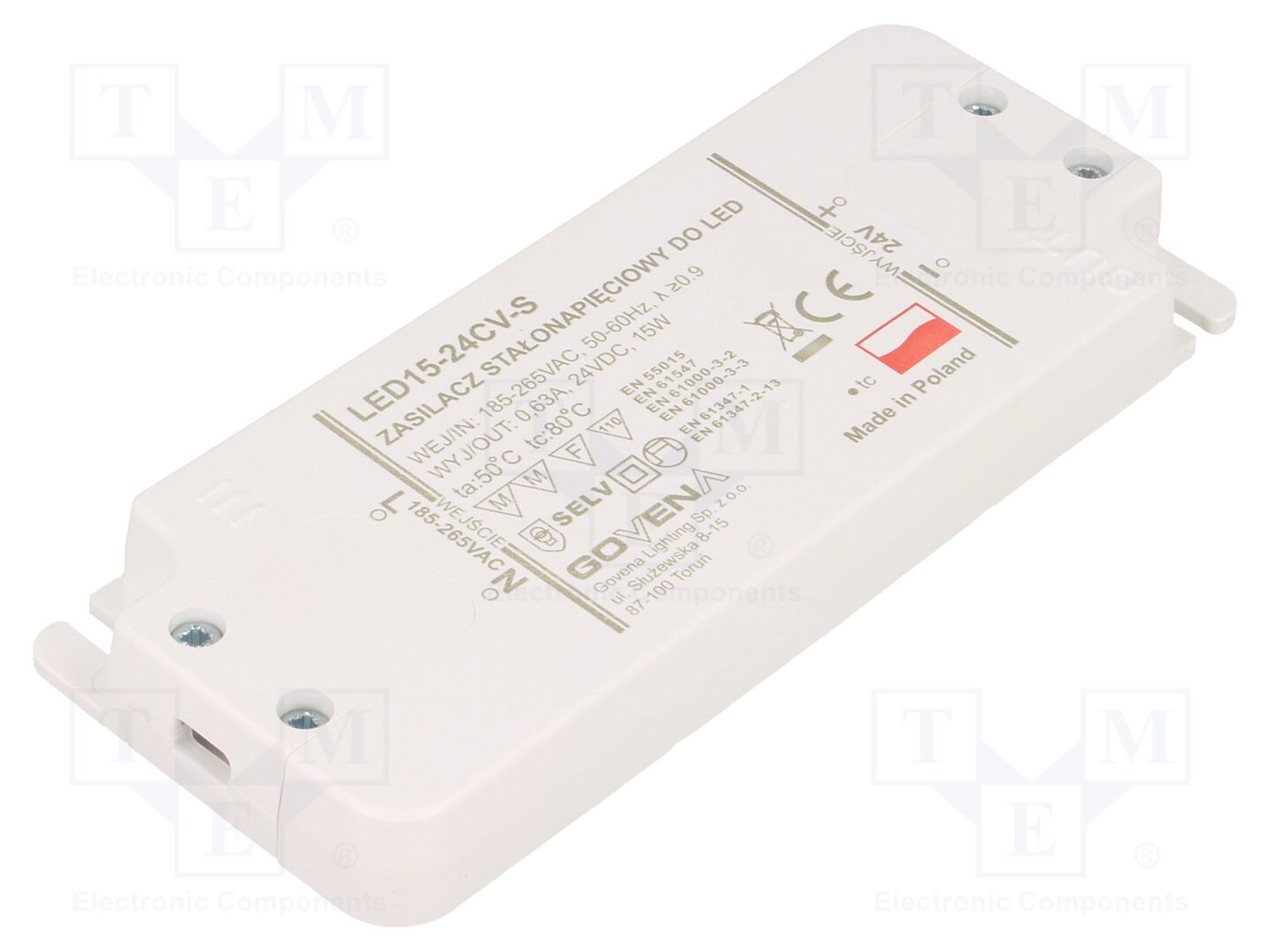 GOVENA Z-LED-15W-24CV LED-virtalähde 15W 24VDC