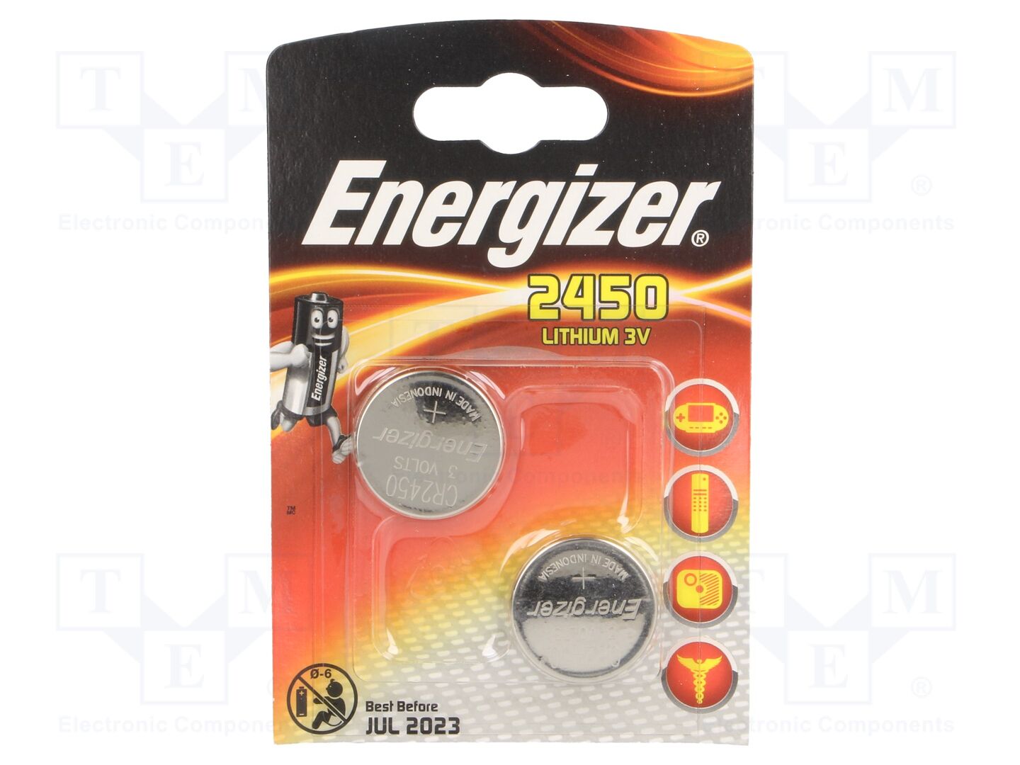 ENERGIZER BAT-CR2450/EG-B2 Litiumparisto 3V 620mAh
