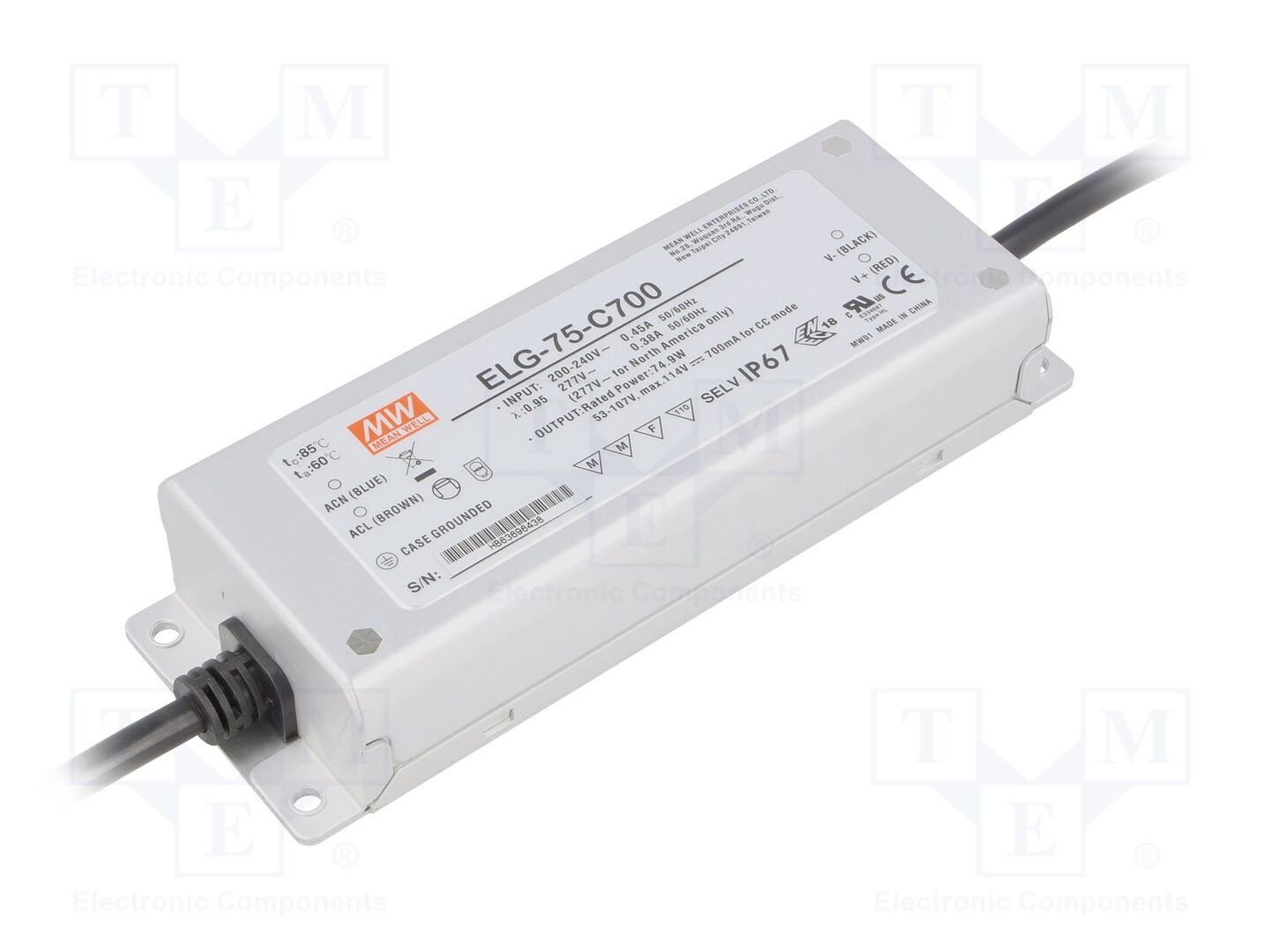 MEAN WELL ELG-75-C700 LED-virtalähde 74,9W 700mA