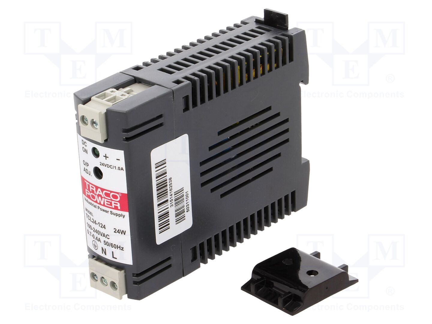TRACO POWER TCL024-124 DIN-kiskoon asennettava kytkentäsähkönsyöttö 85-375VDC