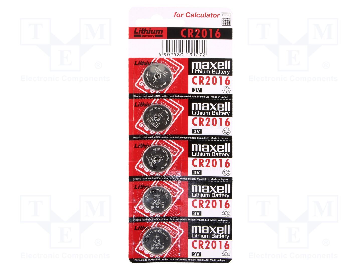 MAXELL BAT-CR2016/MX-B5 Litiumparisto 3V