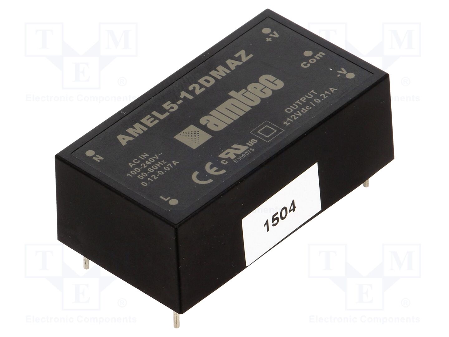 AIMTEC AMEL5-12DMAZ AC/DC-muunnin 5W 12VDC
