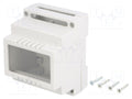 KRADEX Z-100JFP-ABS-V0 DIN-kiskoasennuskotelo 89x69.7x64.7mm