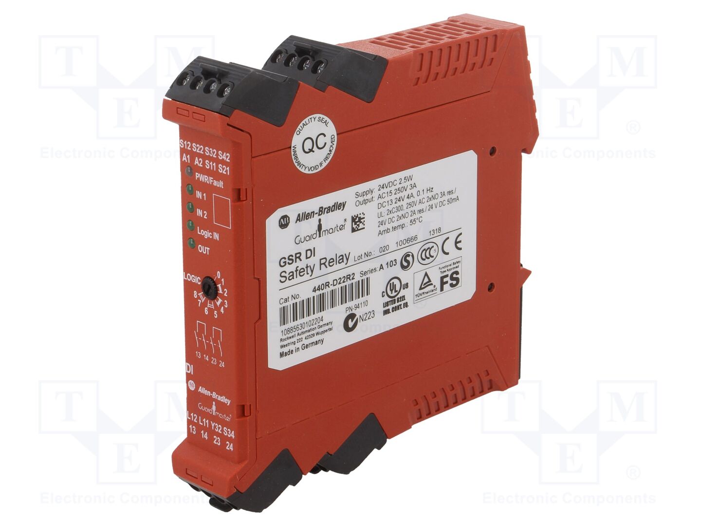 Allen Bradley Guardmaster 440R-D22R2 Turvarele 24V
