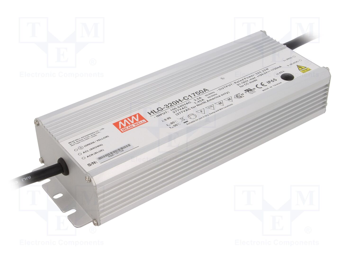 MEAN WELL HLG-320H-C1750A LED-virtalähde 320W 91-183VDC 875-1750mA