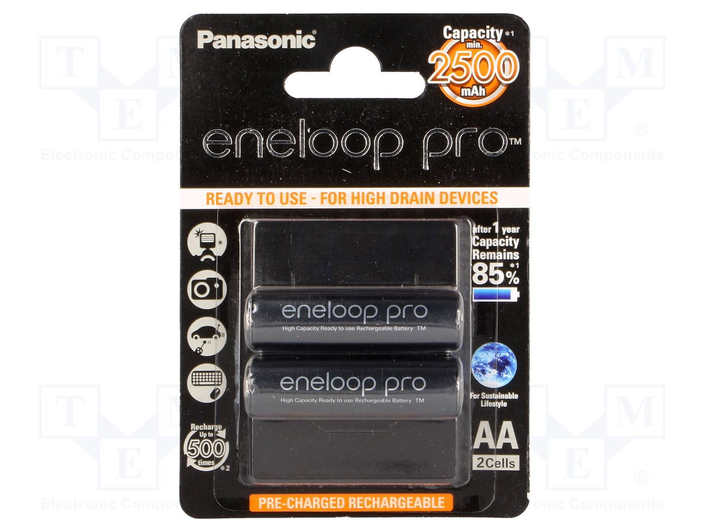 PANASONIC ACCU-R6/2450-B2 Ladattava akku ENELOOP PRO 2450mAh