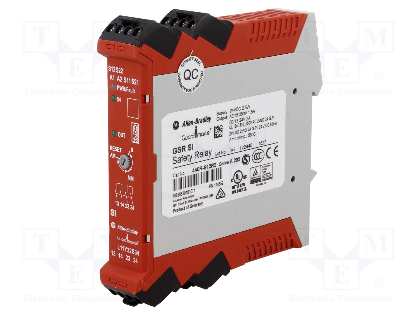 Allen Bradley Guardmaster 440R-S12R2 Turvarele 24VAC/24VDC