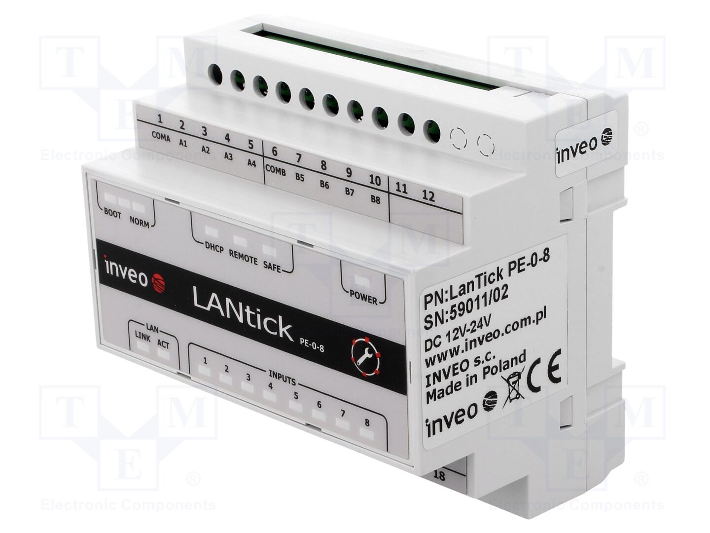 INVEO LANTICK-PE-0-8 Automaatiomoduuli digitaalinen tulo 8