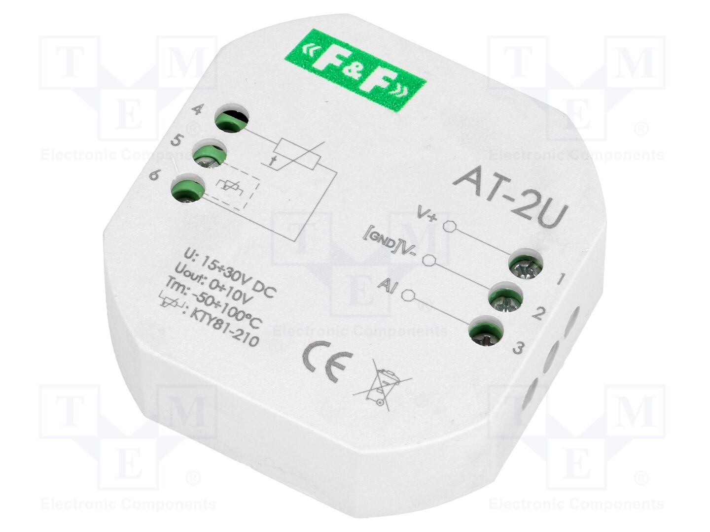 F&F AT-2U Lämpötilamuunnin 15÷30VDC