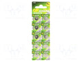 GP BAT-AG12/GP-B10 Paristo alkaline 1.5V (50 kpl erä)