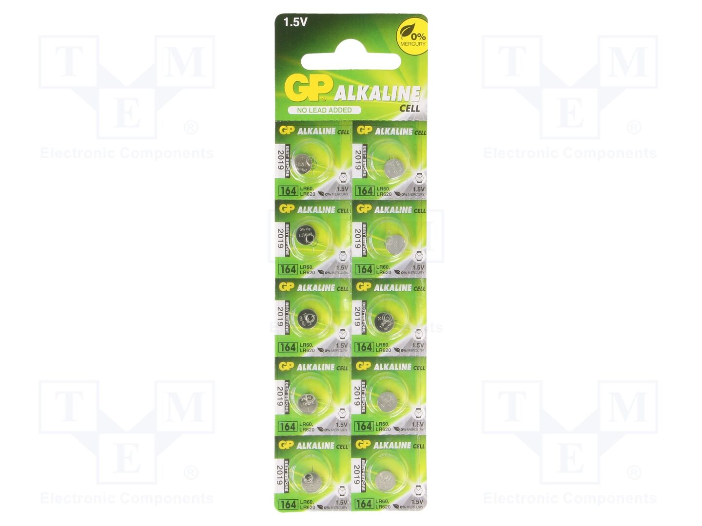 GP BAT-AG1/GP-B10 Alkaliparisto 1.5V (50 kpl erä)