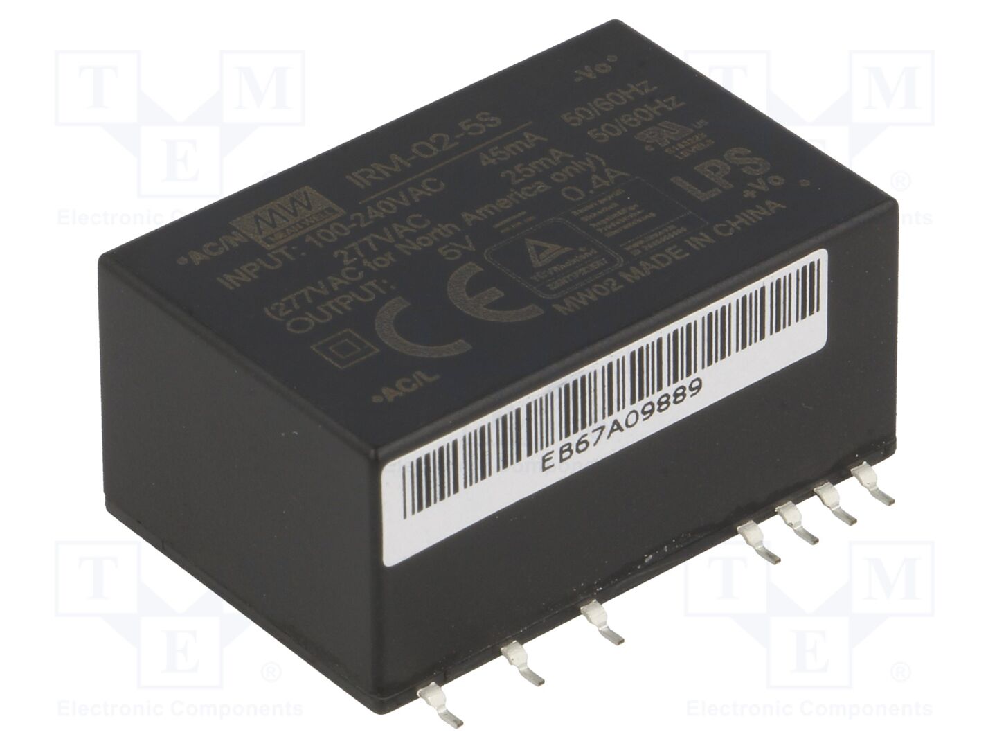 MEAN WELL IRM-02-5S AC/DC muunnin 2W