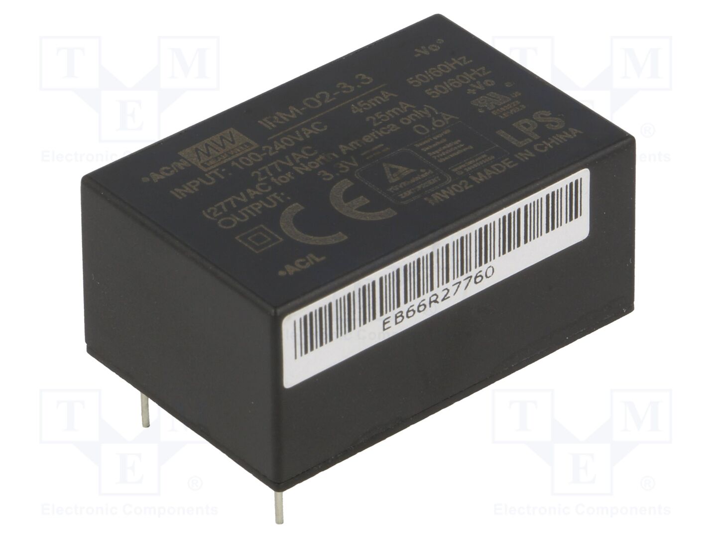 MEAN WELL IRM-02-3.3 AC/DC muunnin 2W