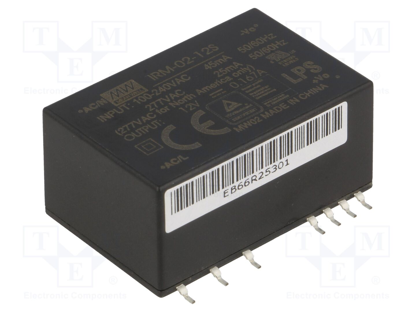 MEAN WELL IRM-02-12S PCB AC/DC-muunnin 2W