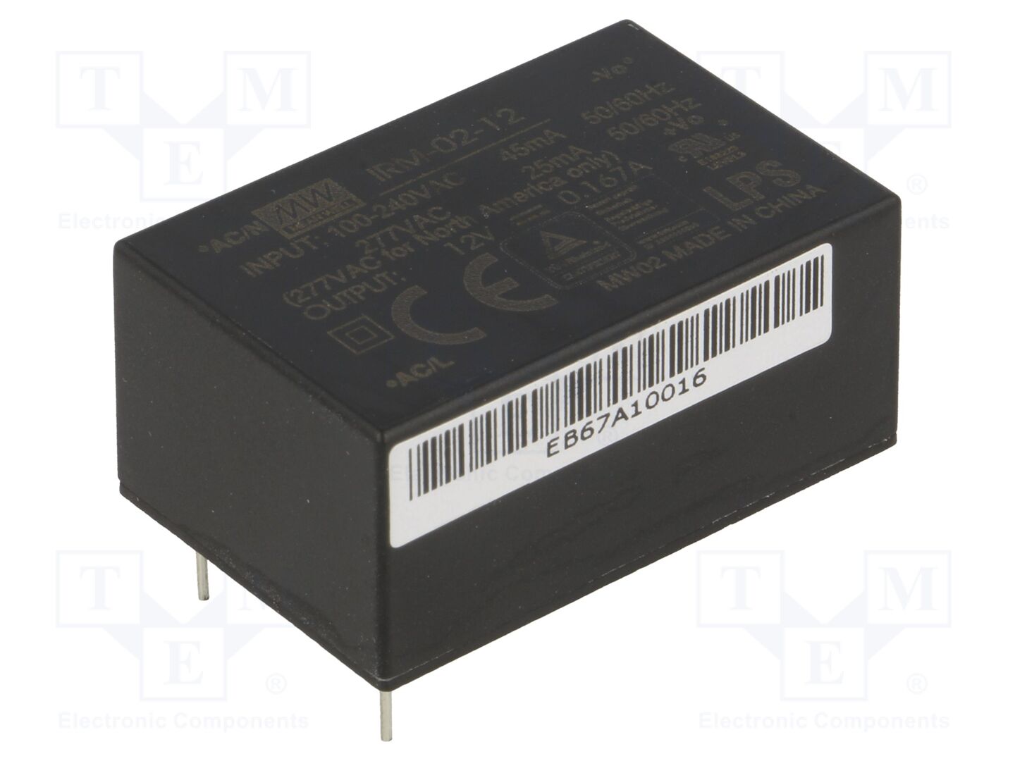 MEAN WELL IRM-02-12 AC/DC-muunnin 2W