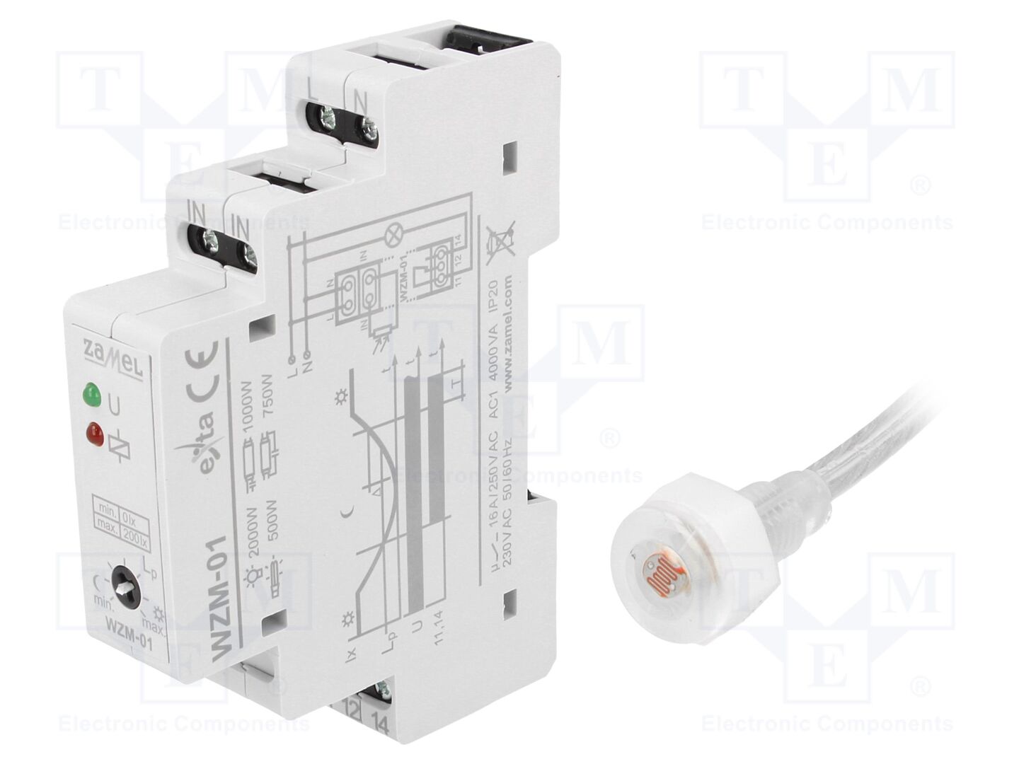 ZAMEL WZM-01/S1 Hämäräkytkin 230VAC