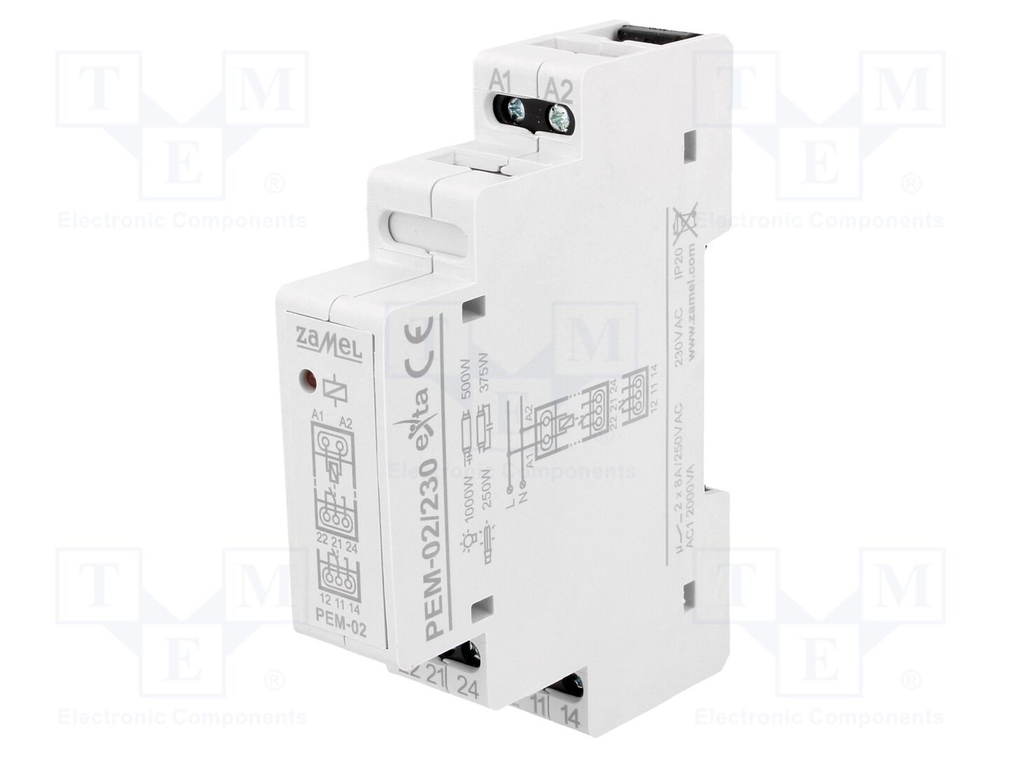 ZAMEL PEM-02/230 Asennusrele 230VAC
