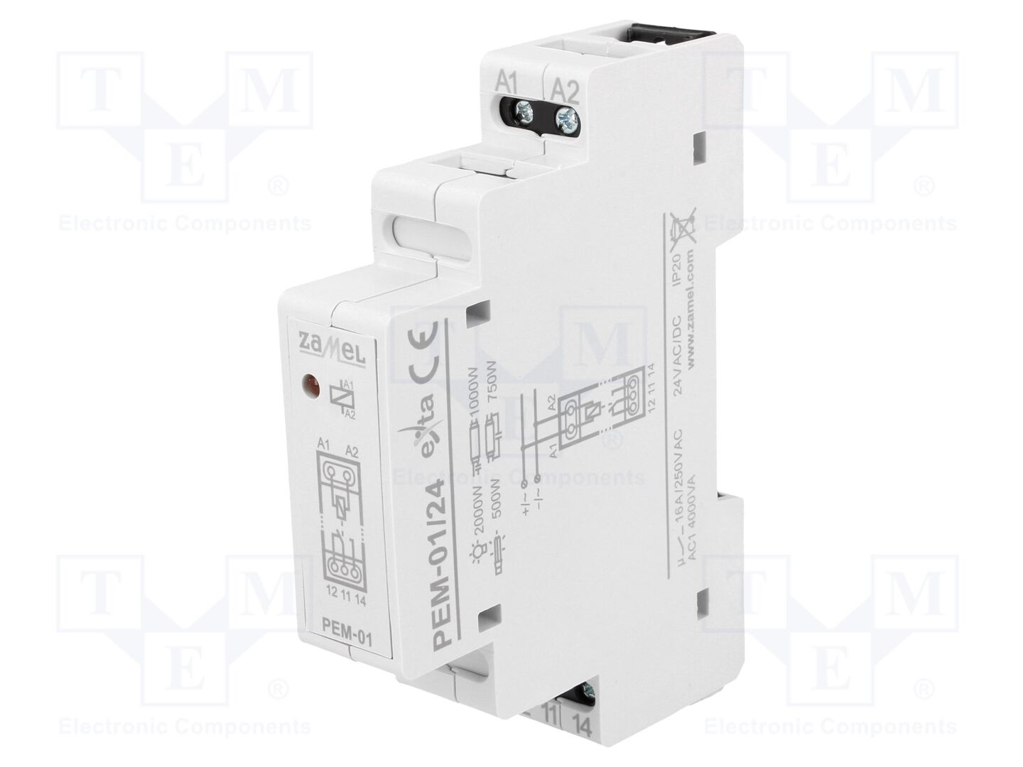 ZAMEL PEM-01/024 Asennusrele 24VAC,24VDC