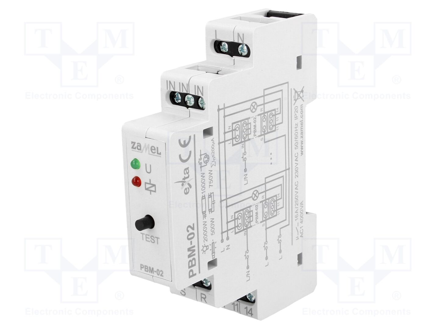 ZAMEL PBM-02 Asennusrele 230VAC