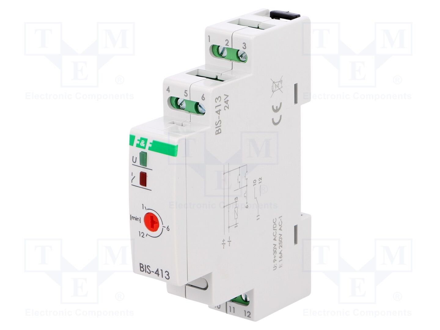 F&F BIS-413-24V Asennusrele 16A