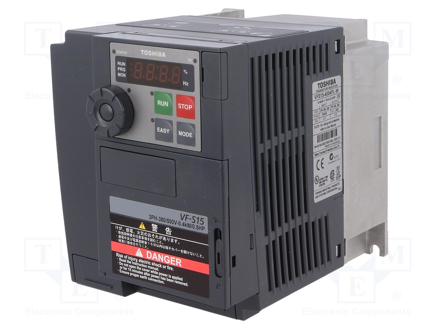 TOSHIBA VFS15-4004PL-W Vektoritaajuusmuuttaja 0.4kW