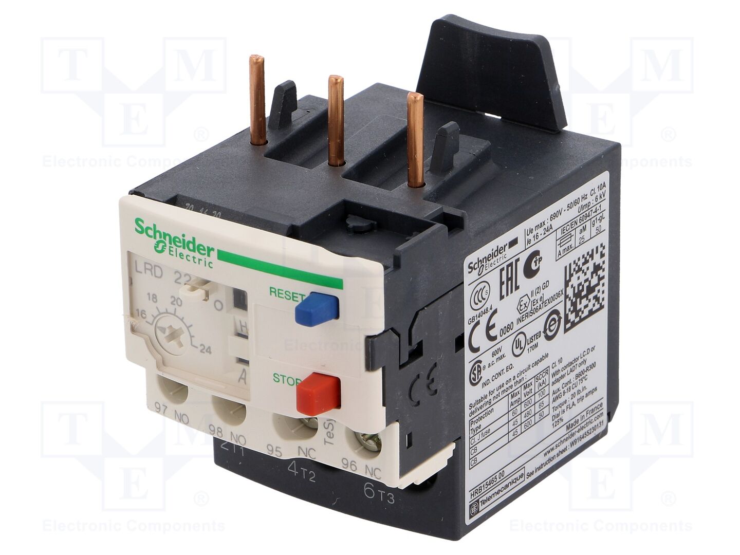 SCHNEIDER ELECTRIC LRD22 Lämpörele 16-24A