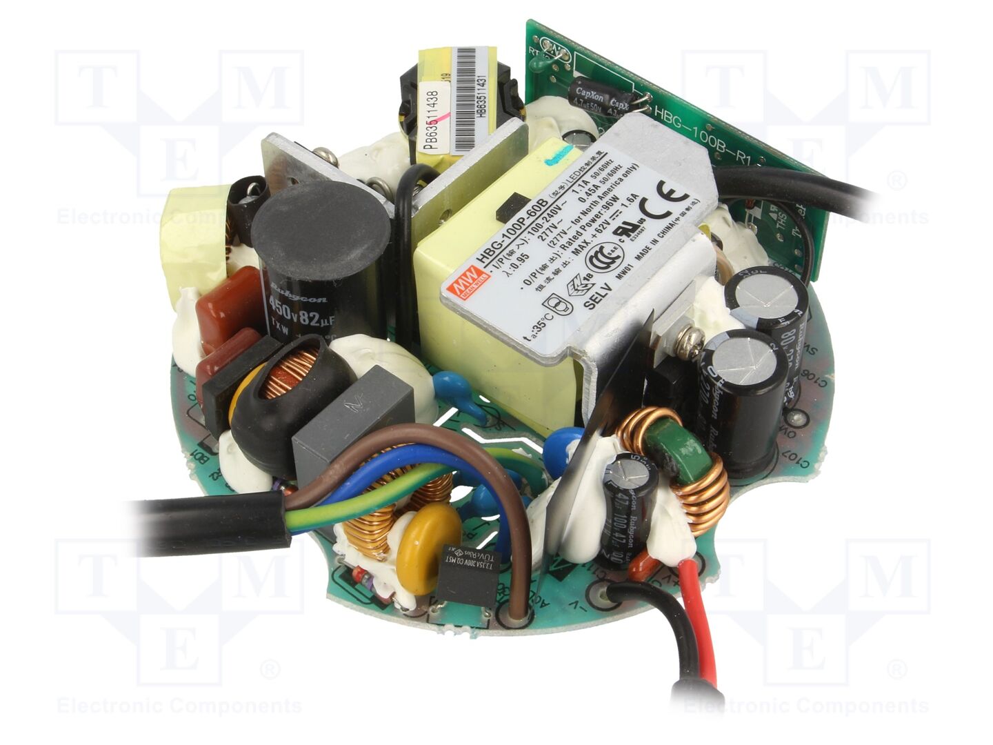 MEAN WELL HBG-100P-60B LED-virtalähde 96W 36-60VDC 1600mA