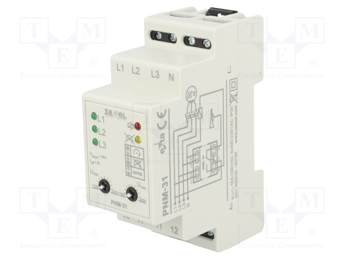ZAMEL PNM-31 Jännitteenvalvontarele 230/400VAC