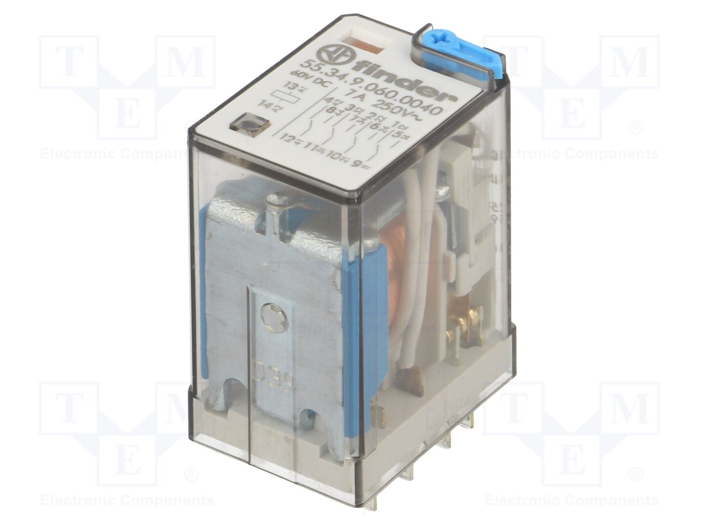 FINDER 55.34.9.060.0040 Sähkömagneettinen rele 60VDC