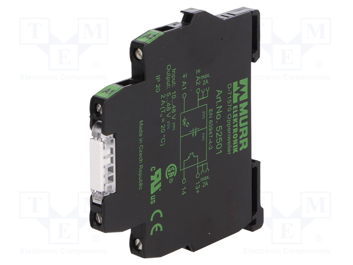 MURRELEKTRONIK 52501 Interfaasirele SPST-NO 24VDC