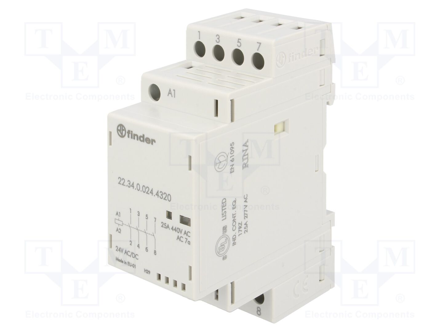 FINDER 22.34.0.024.4320 Modulaarinen kontaktori 25A