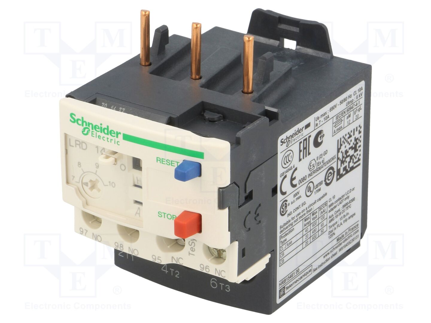 SCHNEIDER ELECTRIC LRD14 Termorele 7-10A