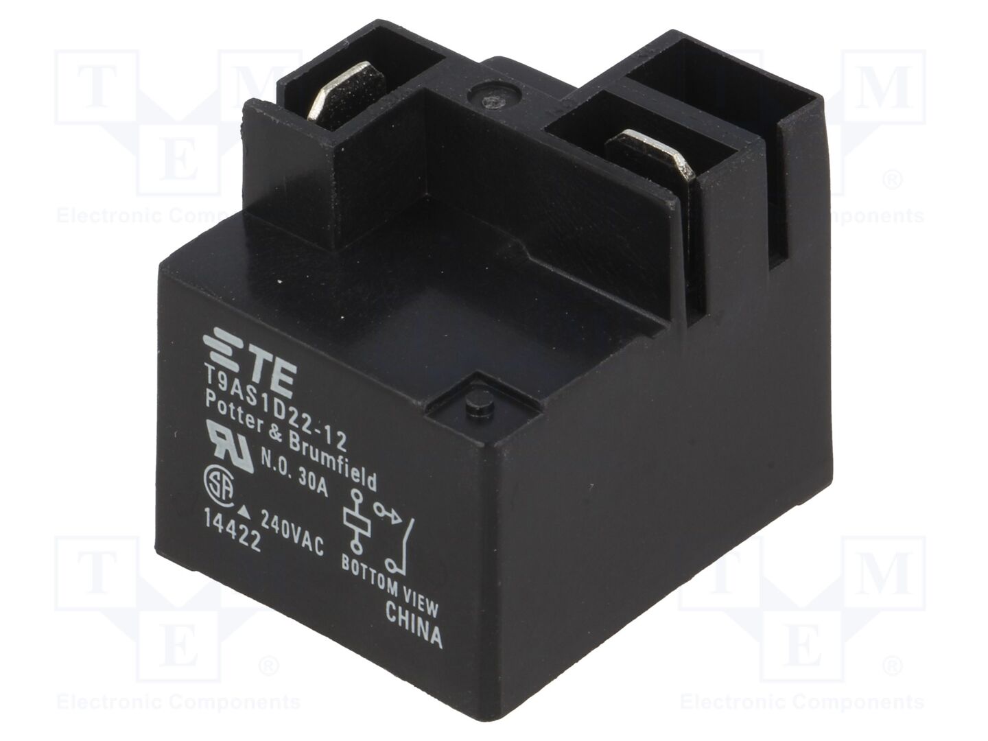 TE Connectivity T9AS1D22-12 Sähkömagneettinen rele 12VDC