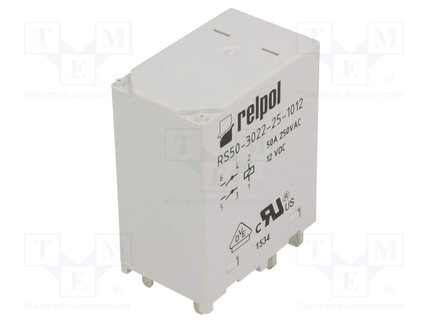 RELPOL RS50-Z-12VDC Sähkömagneettinen rele 12VDC
