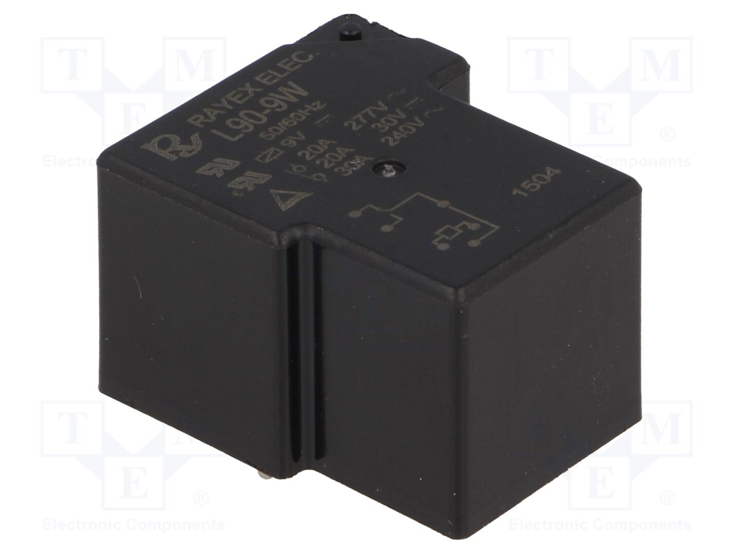 Recoy/RAYEX ELECTRONICS L90-9W Sähkömagneettinen rele 9VDC (50 kpl erä)