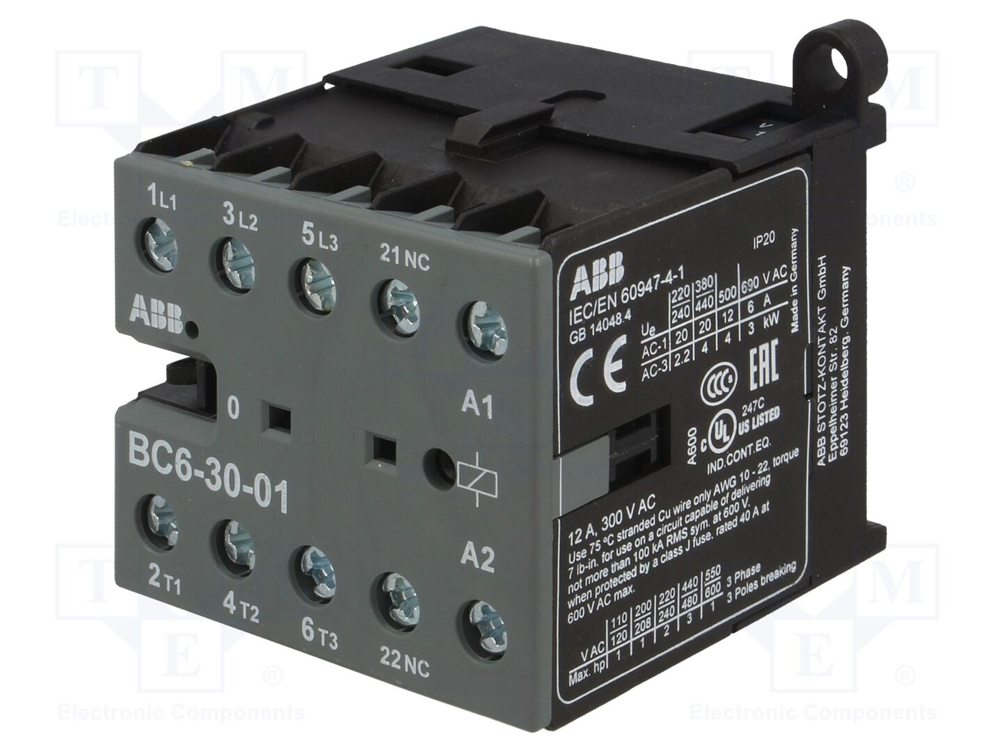 ABB BC6-30-01-07 Kontaktori 12VDC
